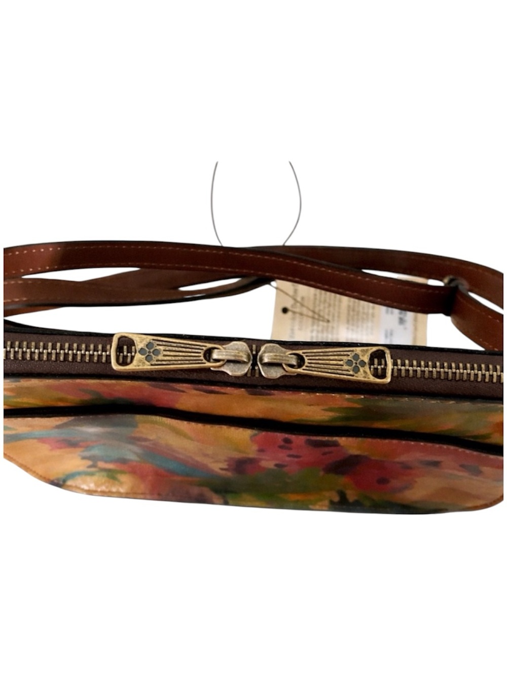 Patricia Nash Vallata Butterfly Watercolor Leather Crossbody Bag NWT Boho - Picture 7 of 7